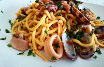 Spaghettis alla chitarra aux fruits de mer