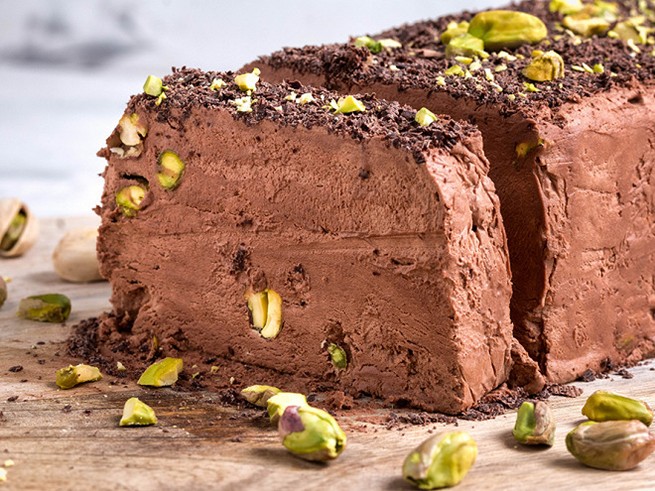 Marquise au chocolat aux pistaches
