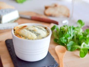 Ramequin au fromage de chèvre et poireau