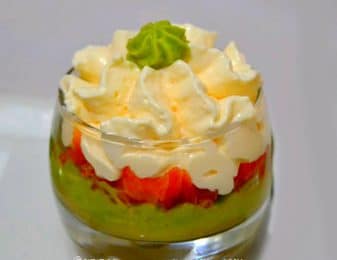 Verrine à la truite fumée