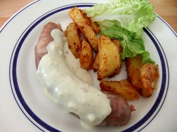 Hardal soslu Andouillette de Troyes