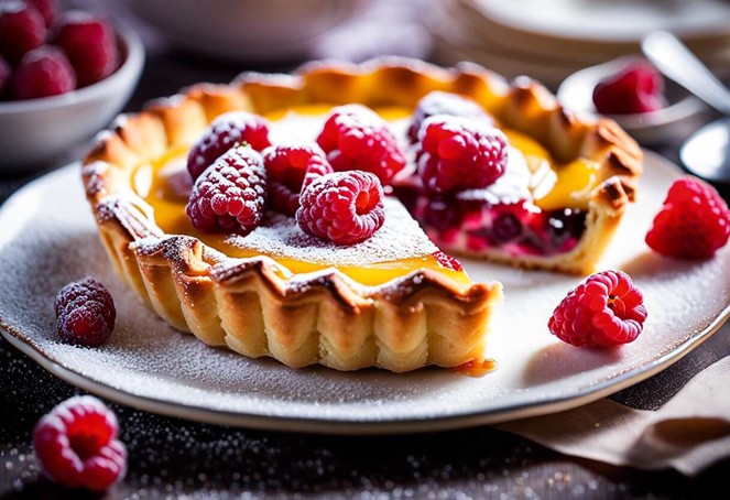 Mirliton aux framboises