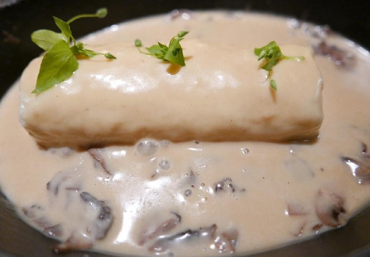 Boudin blanc à la sauce Richelieu