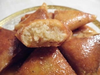 Coupe de samsa aux amandes