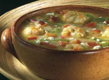 Minestrone aux scampis