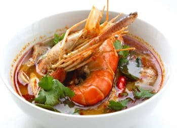Soupe aux crevettes à la pâte Tom Yam