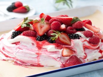 Pavlova aux fruits rouges