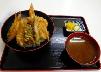 Tempura et sauce tentsuyu