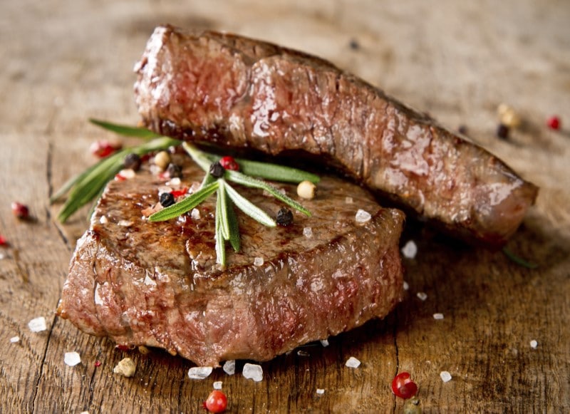 Viande de bœuf bien cuite Viande de bœuf bien cuite