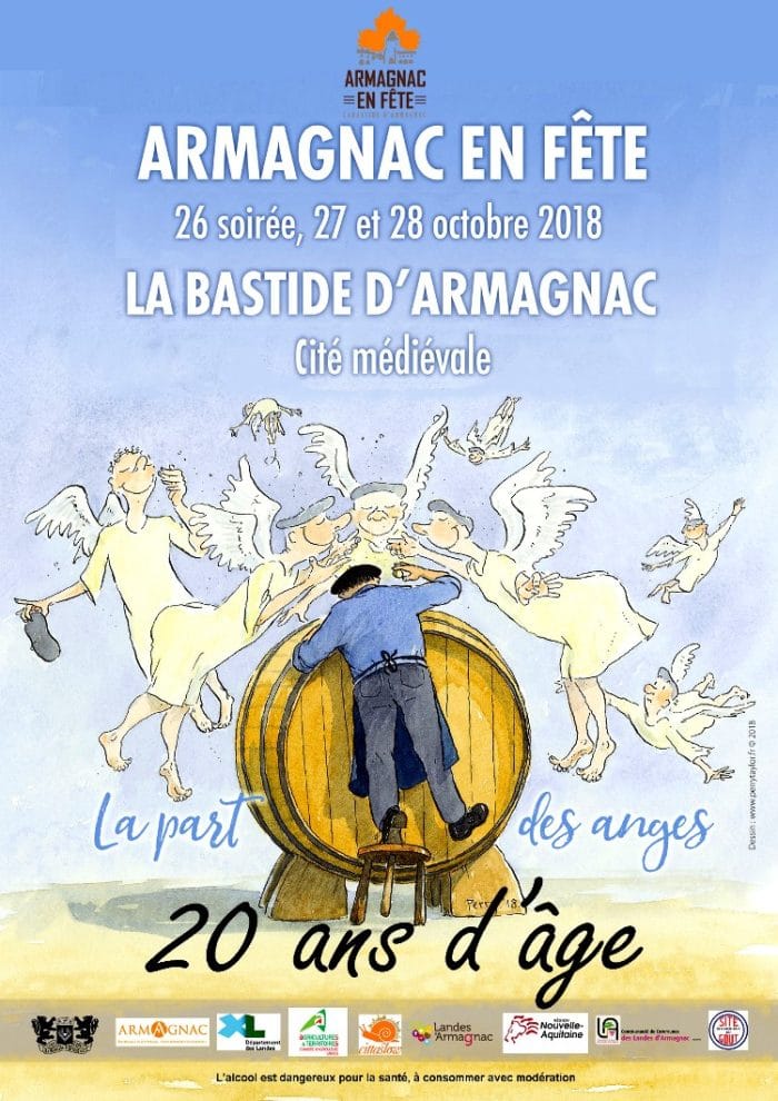 Affiche de la 20ème édition « d’Armagnac en fête » - 2018