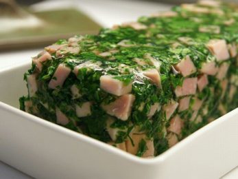 Jambon persillé démoulé