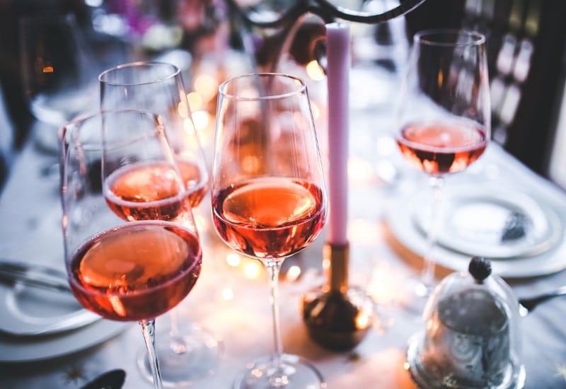 Verres de vin rosé Verres de vin rosé