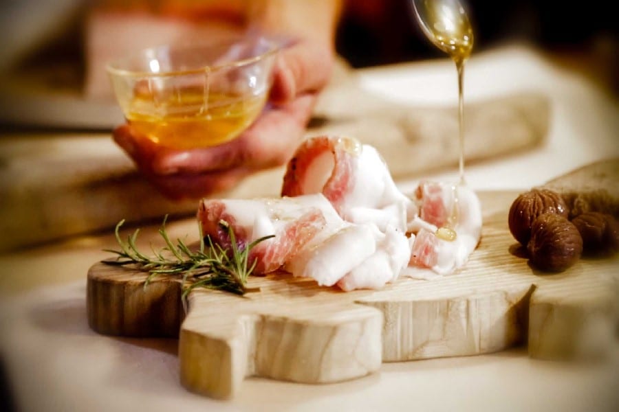 Lard d'Arnad, miele e castagne