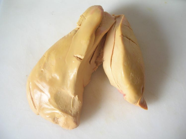 Duck foie gras lobes