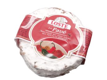 Pavé de saucisson aux épices et piment
