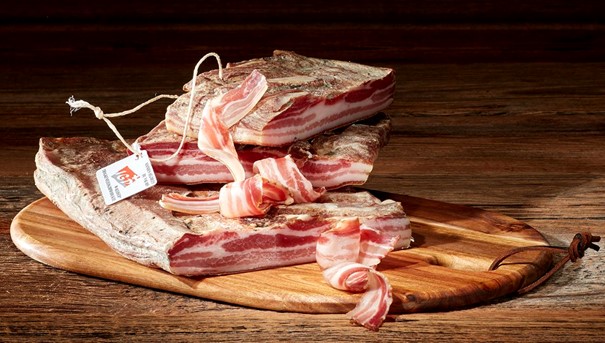 Dry bacon from Valais