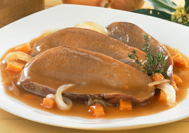 Langue de bœuf sauce madère