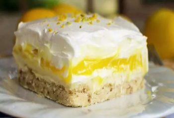 Lasagnes sucrées au citron et mascarpone