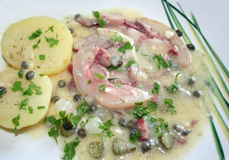 Veal head 'gribiche sauce