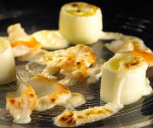Gratin de poireaux et haddock au gouda