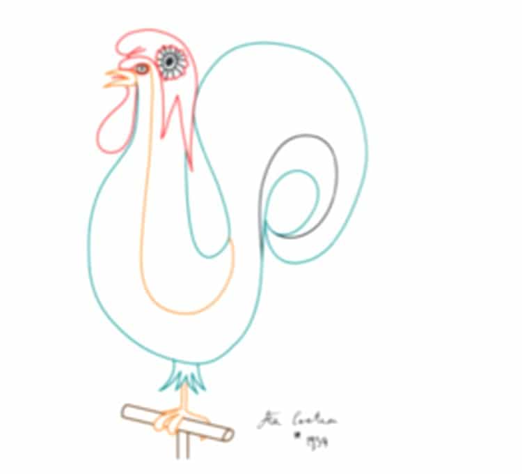 Le coq de Jean Cocteau