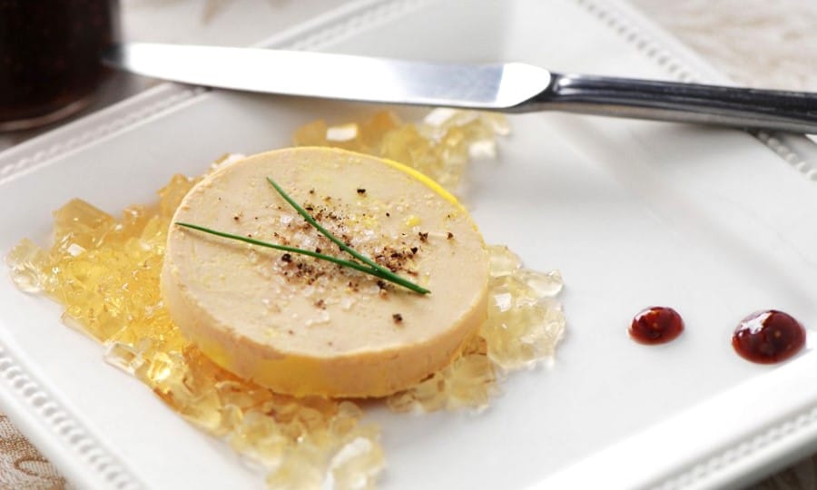 Medaljong av foie gras