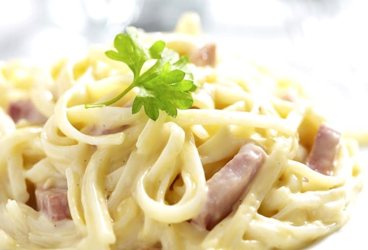 Pâtes à la carbonara Pâtes à la carbonara