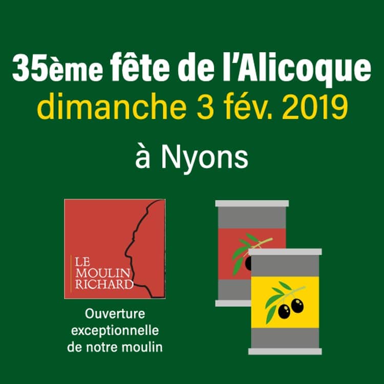 Affiche van het Alicoque-festival in Nyons