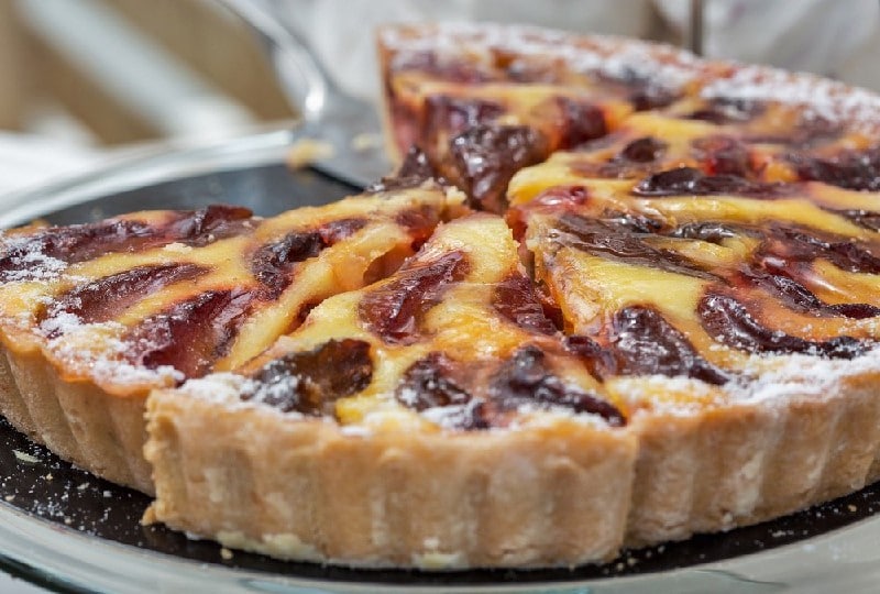 Tarte aux prunes &agrave; l&rsquo;alsacienne