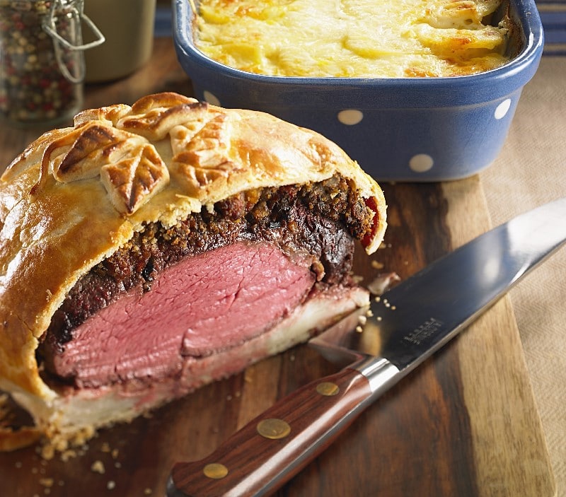 B&oelig;uf en cro&ucirc;te et gratin dauphinois