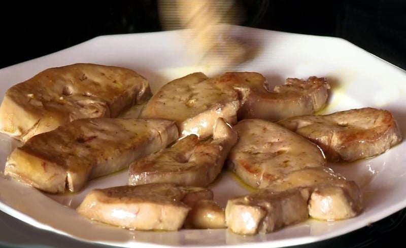 Foie gras de canard frais poêlé Foie gras de canard frais poêlé