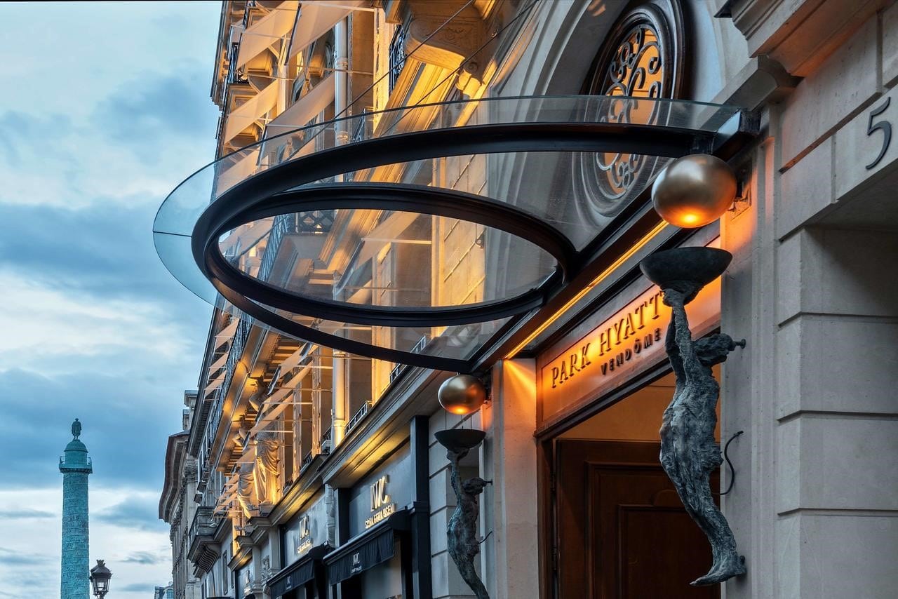 L’hôtel Park Hyatt Paris-Vendôme le soir