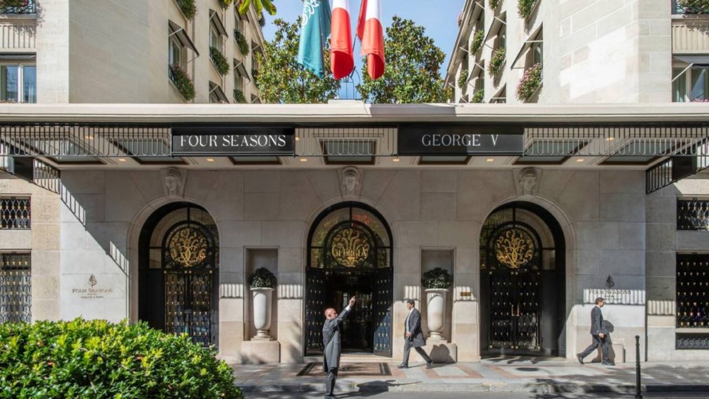 The Four Seasons Hotel George V, avenue George V in Paris