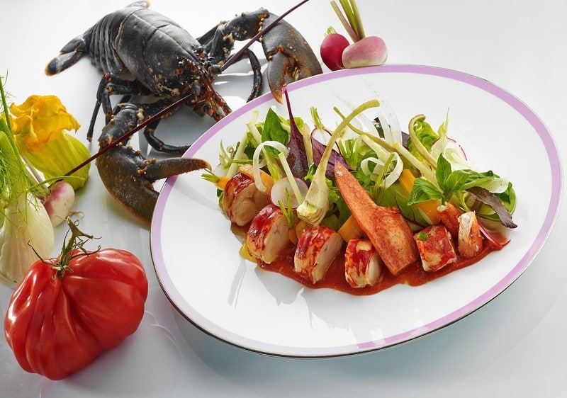 Hummersalat mit Salsa-Sauce Hummersalat mit Salsa-Sauce