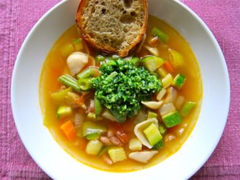 Soupe au pistou aux pâtes