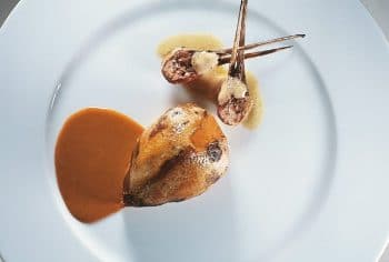 Bécasse au four sur canapé