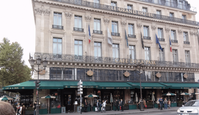 Le Café de la Paix place de l’Opéra à Paris