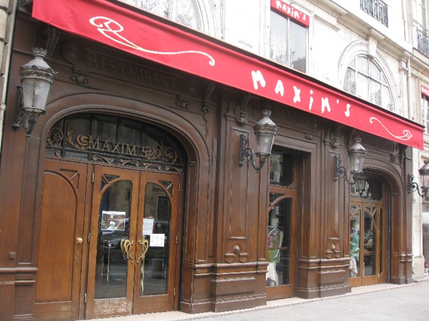 Restaurant Maxim’s rue Royale à Paris