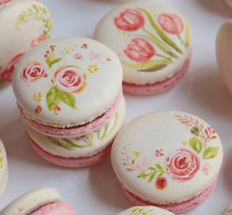 Macarons peints Macarons peints