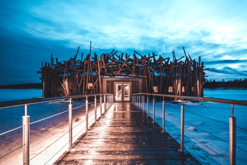 El hotel Artic Bath en Harads, Suecia