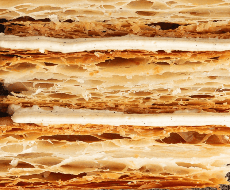 Mille feuilles ouvertes &agrave; la vanille de Tahiti par Guy Savoy