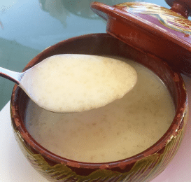 Soupe belboula à l’orge et au lait