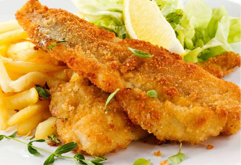 Escalope pan&eacute;e