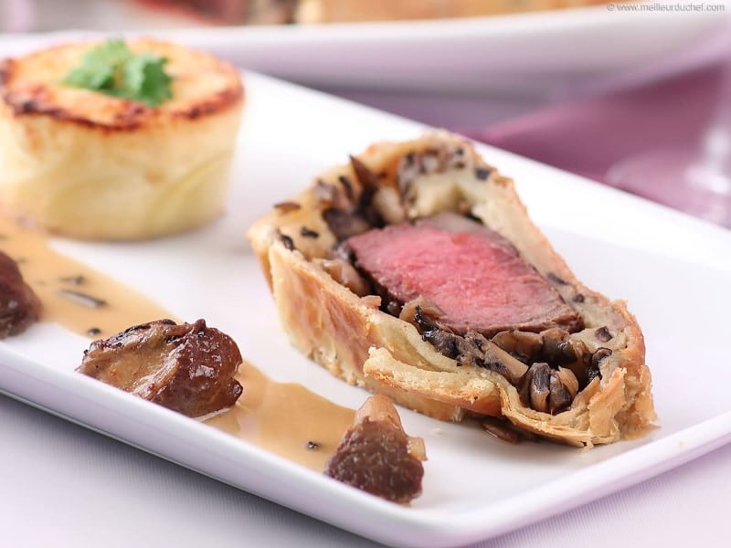Tranche de filet de b&oelig;uf en cro&ucirc;te