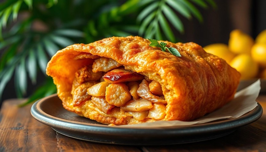 Bokit au poulet épicé