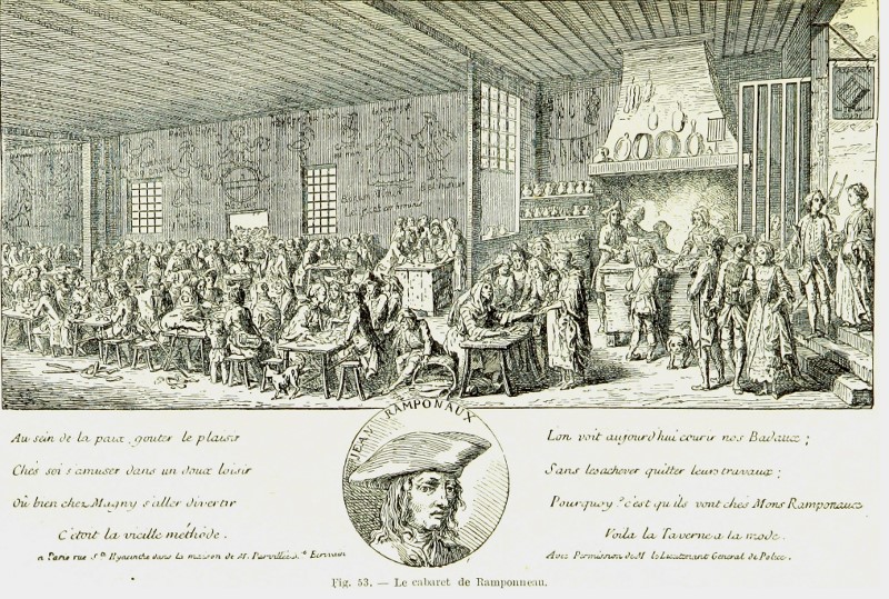 Chez Ramponeaux, gravure