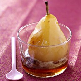 Poire au vin blanc