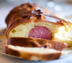 Saucisson chaud brioché