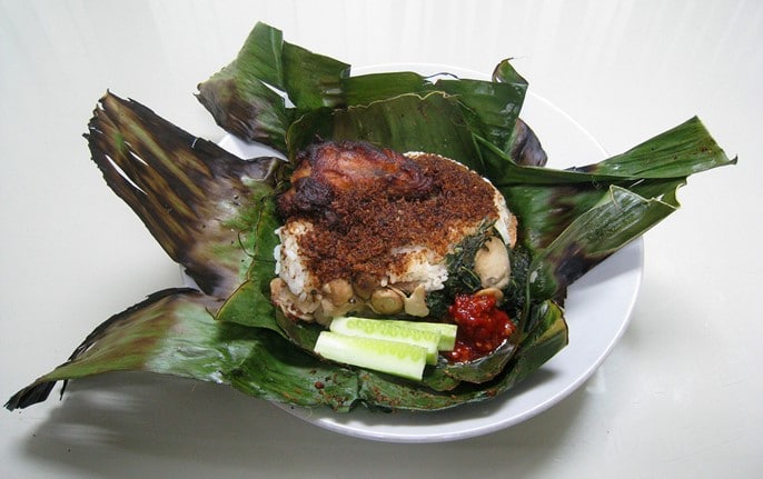 Nasi bakar au poulet