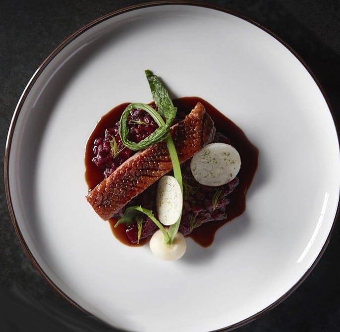 Poitrine de canard, riz sauvage et chicorée braisée par Heston Blumenthal